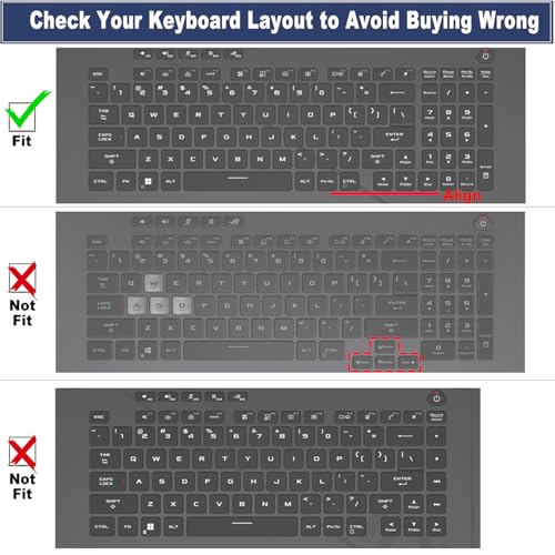 Protector de teclado ultrafino para ASUS ROG Strix Scar 18" miniatura 2