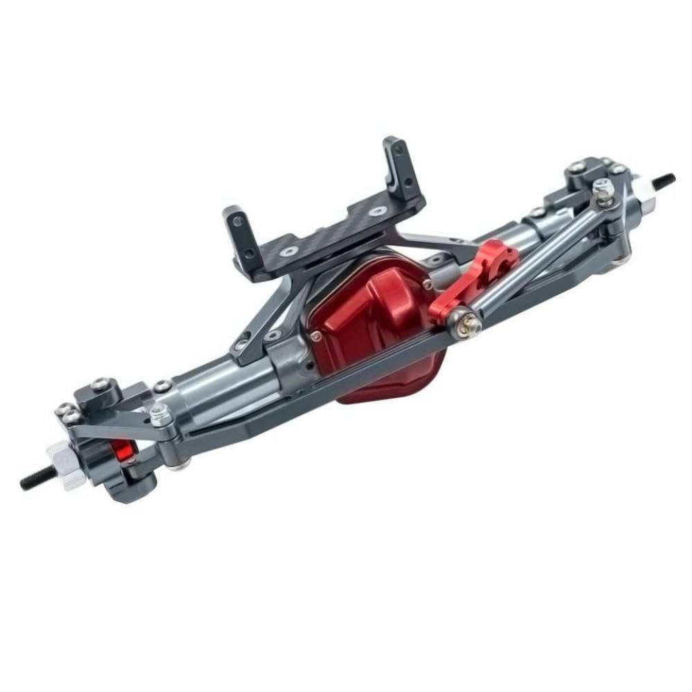 Metal Front Axle and Era with Servo Base Compatible with 1 10 Scale Tracked RC Cars(Titanium Front axle)