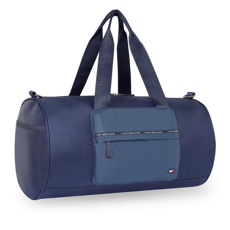 Image of TOMMY HILFIGER Gym Bags for Men, One Size, Navy, Shawnee | Duffel Bag for Travel Women