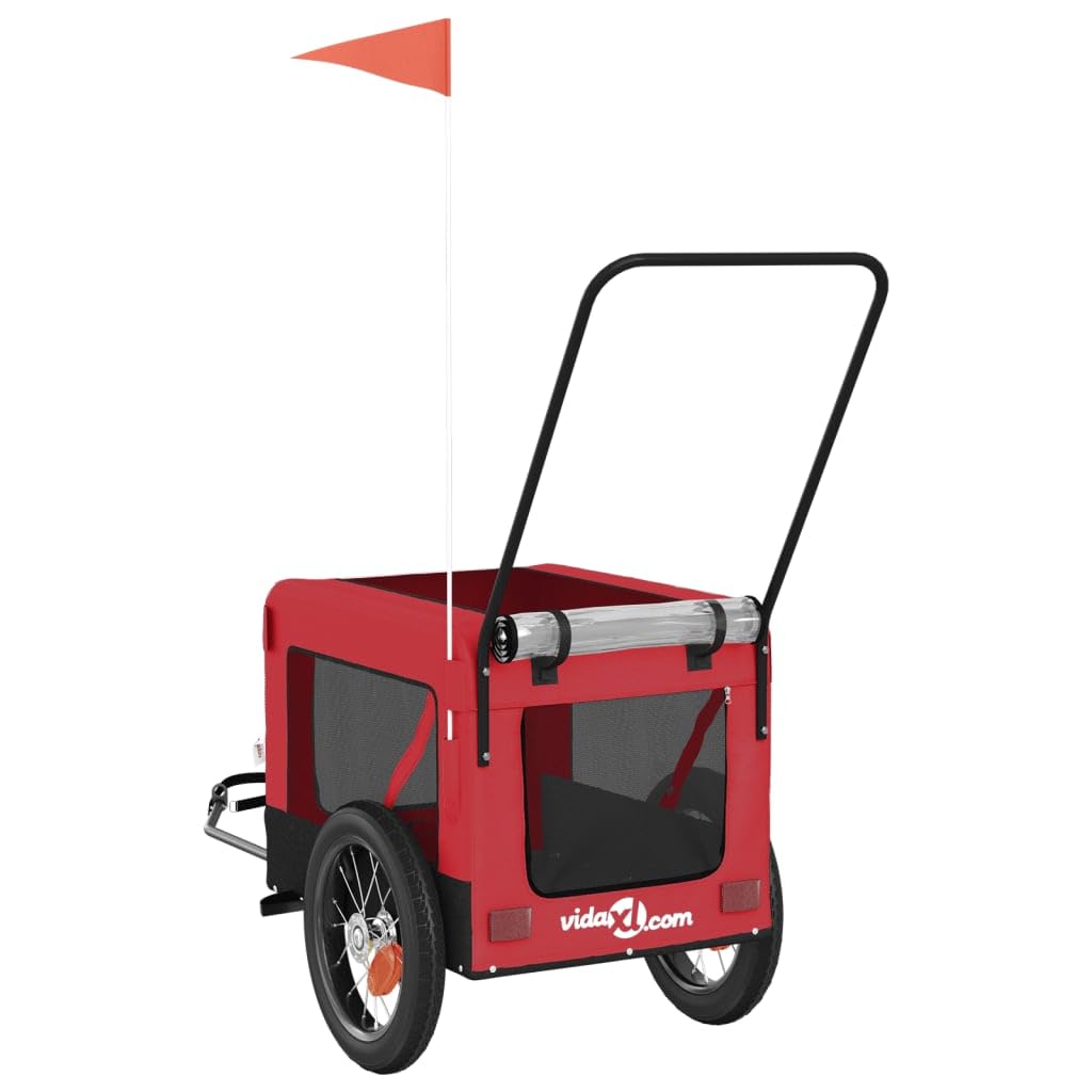 vidaXL Remolque de Bicicletas para Mascotas remolques de Bicicletas para Mascotas Remolque de Bicicletas