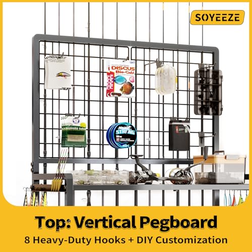 Save 40% on Heavy-Duty 3-Tier Fishing Rod Organizer with Wheels - Image 4