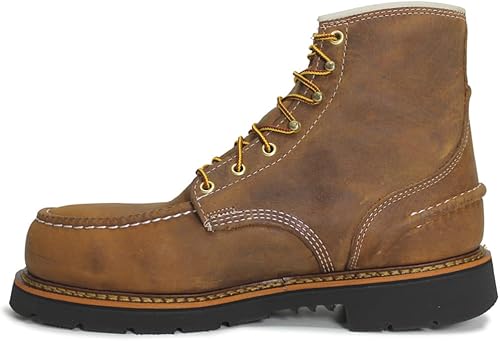 Thorogood Serie 1957 - Botas para hombre, punta de mocasín de 6 pulgadas, suela MAXWear90, puntera de seguridad, impermeables