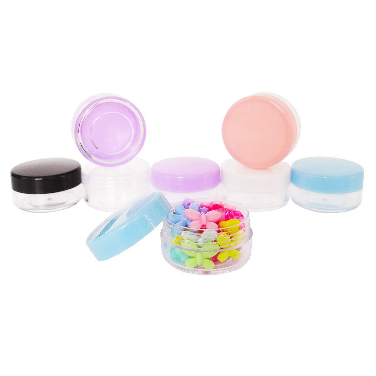 Wopanxye 12 pack 10ml Empty Sample Jars, 10 Gram Refillable Cosmetic Container - Image 3