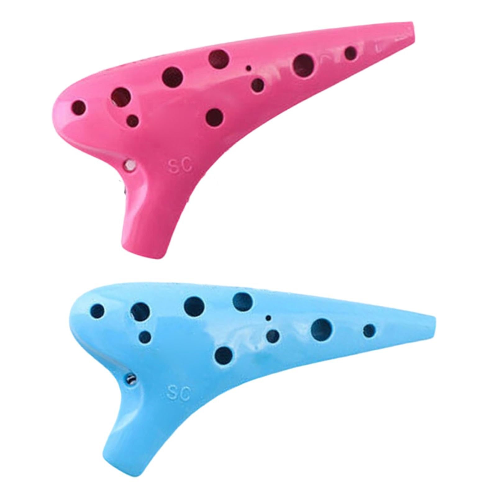 Ocarina a 12 fori con tonalità alta e accordatura SC strumento per principianti Strumento Ocarina(Blue)
