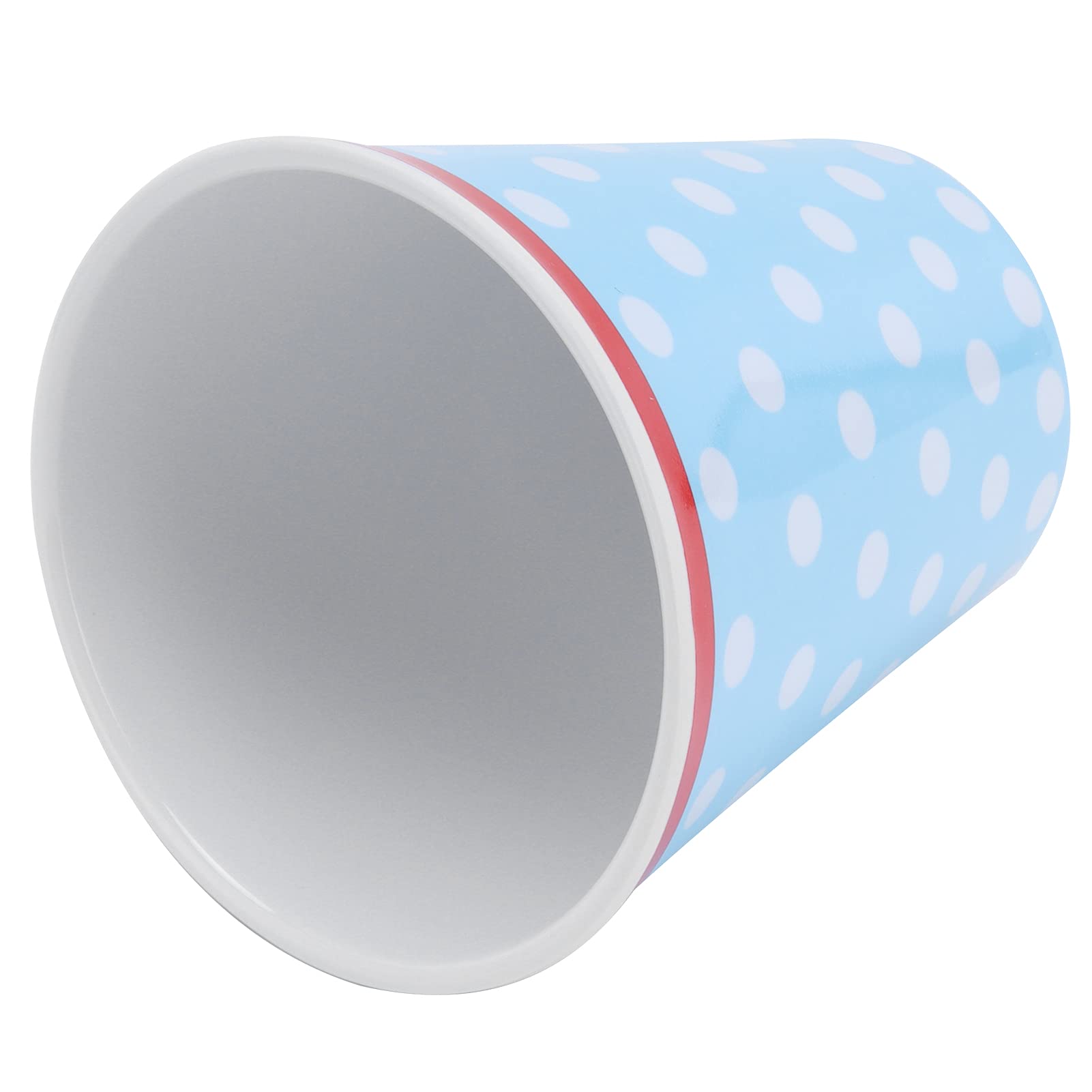 Taza con Patrón de Puntos Azul Claro de Melamina de para Regalo Escolar de Restaurante, Paquete de 12