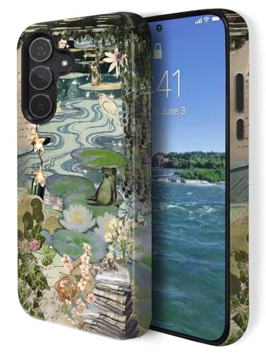 Coque Samsung S26 5G esthétique grenouille étang pour le quotidien