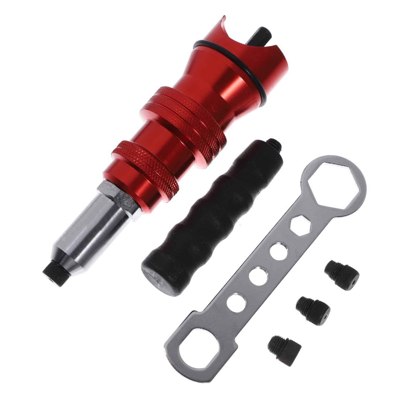 Adaptateur de rivetage pour perceuse électrique en alliage d'aluminium avec têtes