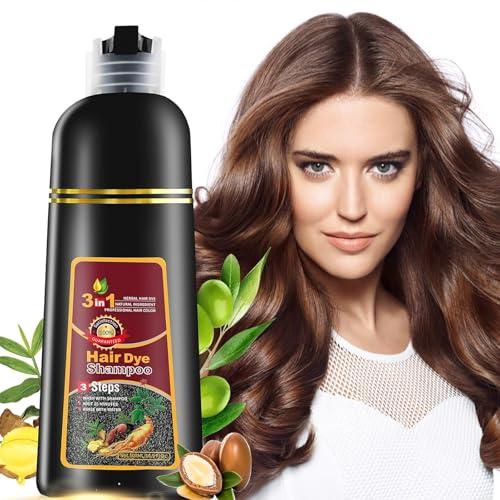 La mejor comparación de Color Cafe Tabaco - solo los mejores. 47 Marrón Café Champú Hair Color,3 In 1 Tinte Sin Amoniaco Champú para Teñir el Cabello,Cobertura 100% Gris, Dura Hasta 3 o 4 Semanas,Hair dye Shampoo Con Ingredientes Herbales...