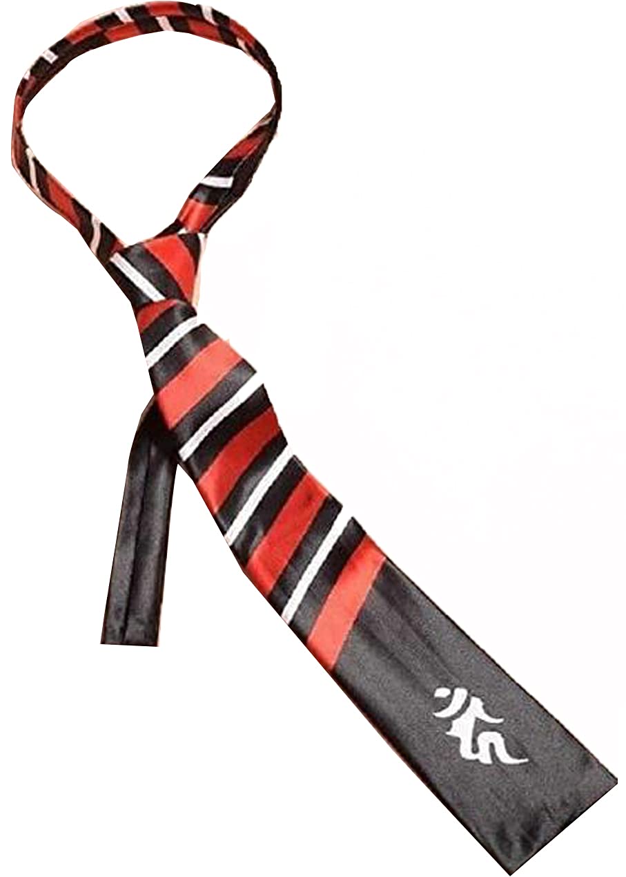 Poetic Walk Anime Mens Costume Womens Rin Okumura Ties Cosplay Uniform Neckties Prop Tie (Large, Red)