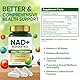 NAD+ Supplement, Resveratrol Softgels, UnterstüTzt Die Zellenergie Und -Reparatur, VitalitäT, Gesundes Altern, Hohe Absorption, 120 Softgels
