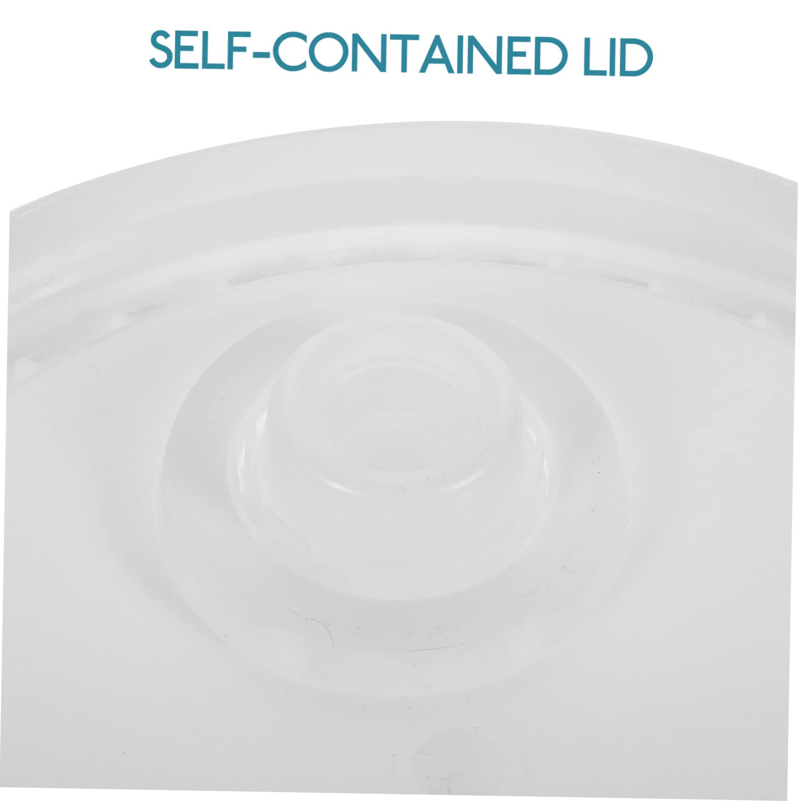 Cubo Redondo Hdpe Blanco de 10 L de Pintura con Tapa