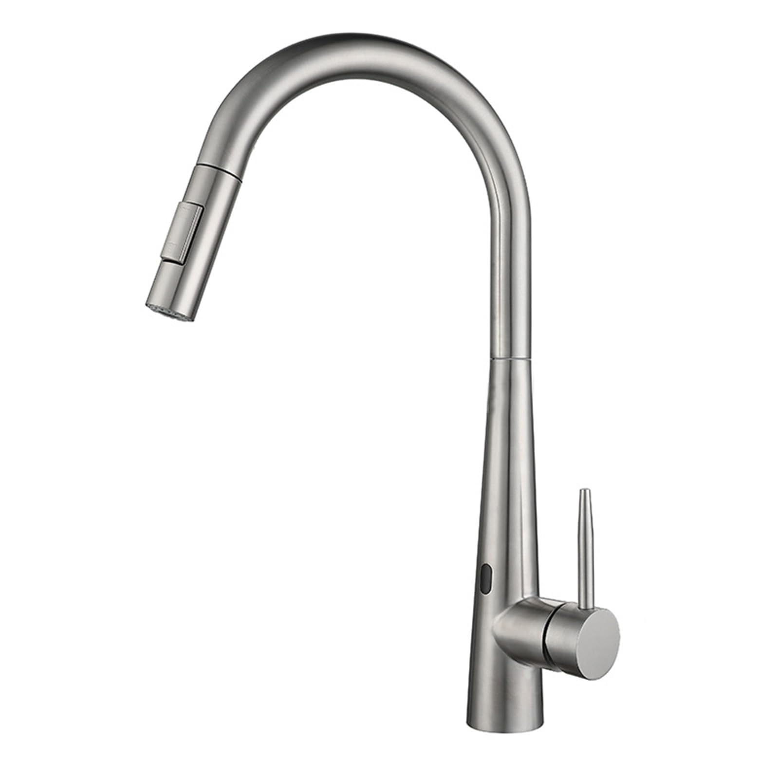 Grifo Cocina Extraible Cepillado con Sensor Automático 2 Tipos de Chorro Mezclador Agua Caliente y Fría