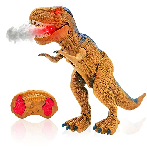 Hyrenee Remote Control Dinosaur Toy For Kids,Walking Dinosaur T-Rex Toy With Lights,Sounds & Spray, Realistic Walking Tyrannosaurus Rex Toy, Dinosaur Toys For Kids 3-5 5-7 #TOP4