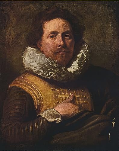 Tableau le Capitaine de la Garde impression vintage Van Dyck décoration chambre 60x90cm