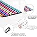 8sanlione 20 Pieces Car Air Conditioner Decoration Strip for Vent Outlet, Universal Waterproof Bendable Air Vent Outlet Trim Decoration, Suitable for Most Air Vent Outlet, Car Accessories (Ice Blue)