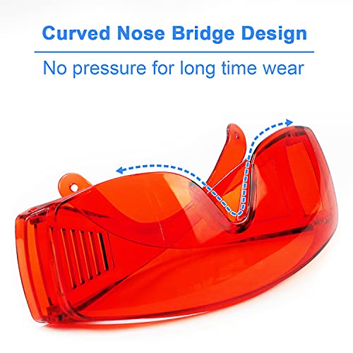 EZGO Dental Lab Safety Glasses, Anti-Fog Goggle Eyewear Protective Eye Shield Safety Glasses for Teeth Whitening Curing Light - Imagem 7