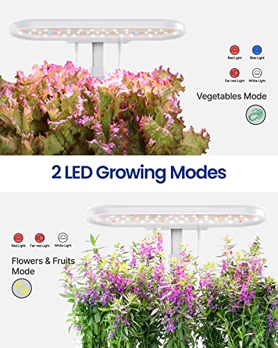 iDOO Tuinset voor binnen, slimme tuin met led-groeilamp, hydrocultuur-groeisysteem met automatische timer, kiemset voor… - Afbeelding 3