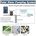 Solar Water Pump, DC Submersible Deep Well Pump, 3 inch Stainless Steel Deep Well Pump with 50ft Power Cord for Industrial Irrigation Household Water Tank Water Supply (48V-550W Well Pump)