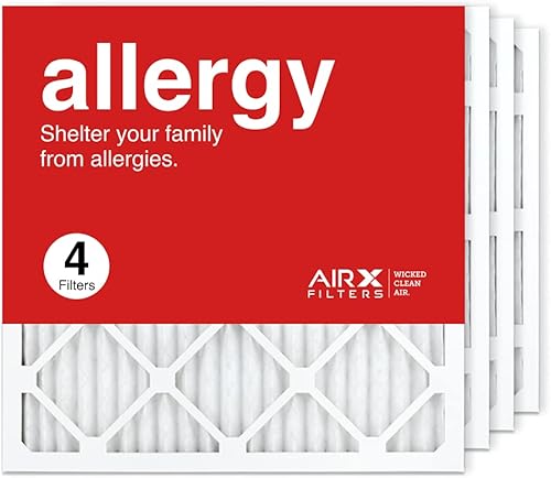 AIRx Filters Filtro de aire MERV 11 plisado HVAC para horno de aire acondicionado de 20 x 20 x 1, paquete de 4 unidades, fabricado en los Estados