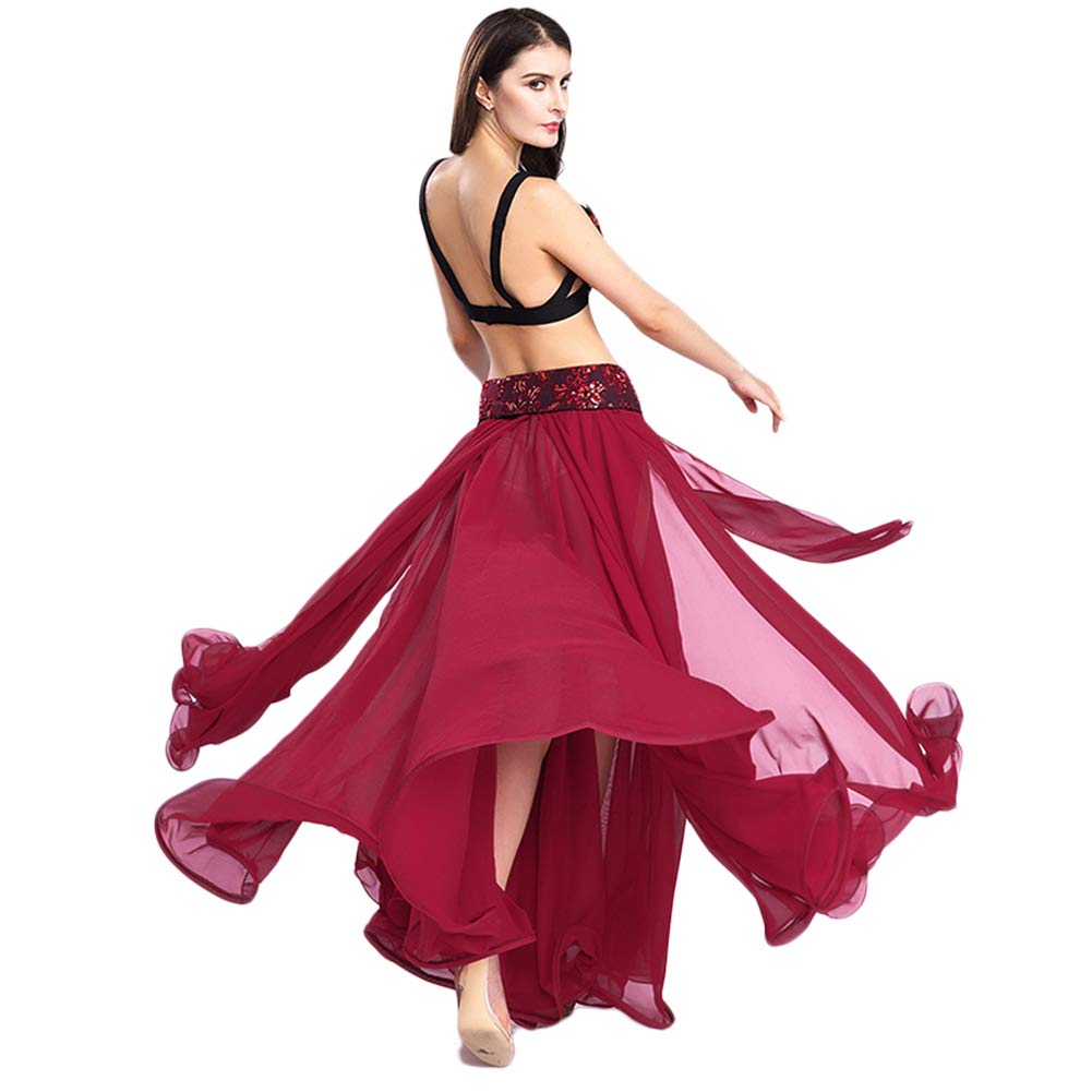 Buy ROYAL SMEELA Belly Dancer Costumes for Women Belly Dance Bra and Belt Chiffon Belly Dance