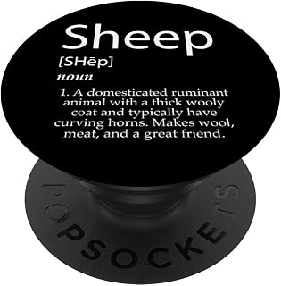 Sheep Definizione Pastore Lana Pastori Pecore PopSockets PopGrip Adesivo