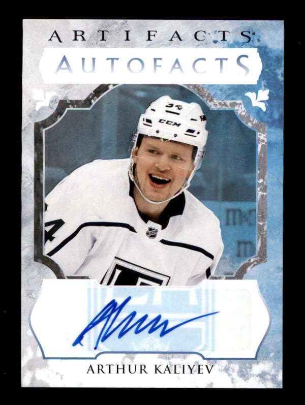 ARTHUR KALIYEV 2023/24 UPPER DECK ARTIFACTS AUTOFACTS AUTOGRAPH AUTO BF2800