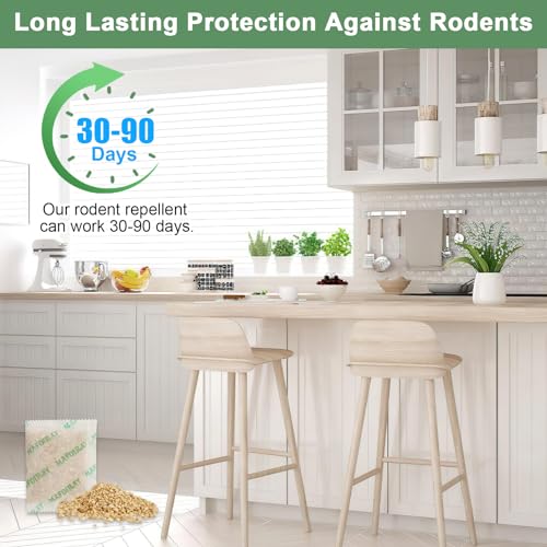 Mafoiray Rodent Repellent, Mafoiray Mouse Repellent Pouches Squirrel Repellent Natural Rodent Repelling, Eco-Friendly Peppermint Oil Outdoor To Keep Mice Out, Repel Mice From Rv/Car/Garage/Home/Garage thumb #5