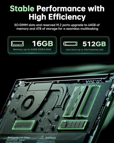Image of MALLRACE Gaming Laptop,15.6 inch Laptop with AMD Ryzen 7 Processor (Up to 4.5GHz,8C /16T),16GB DDR4 RAM 512GB SSD, AMD Radeon Graphics,WiFi 6, Webcam,2026 Windows 11 Laptop Computer for Video Editing