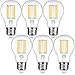 Produktbild Fulighture Led Vintage, Edison Led E27,Led Edison Vintage E27 6W Ersetzt 50W,600 LM,Warmweiss 2700K, Klar, Glühbirne Vintage Ideal für Nostalgie und Retro Beleuchtung,Nicht Dimmbar,6 Stück