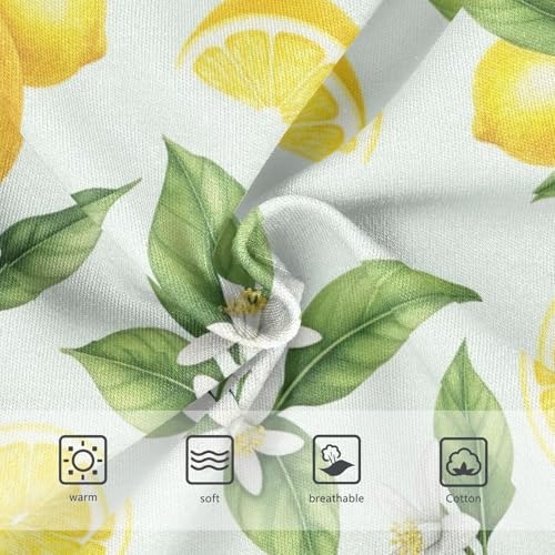 Girls Briefs, Watercolor Yellow Lemons Toddler Panties, Cotton Underwear Girls, 2T–8 Years3