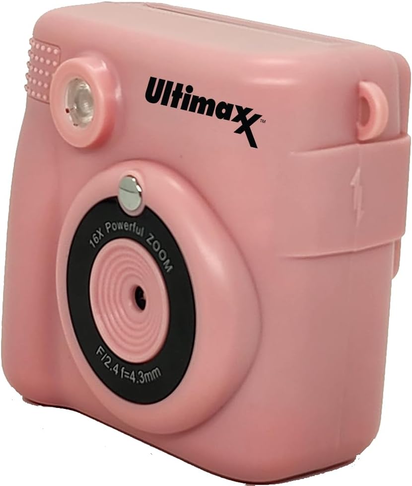 Miniatura 8 de Ultimaxx Paquete de cámara de impresión instantánea esencial para niños (rosa) - Incluye tarjeta microSD de 32 GB, lector de tarjetas de memoria de