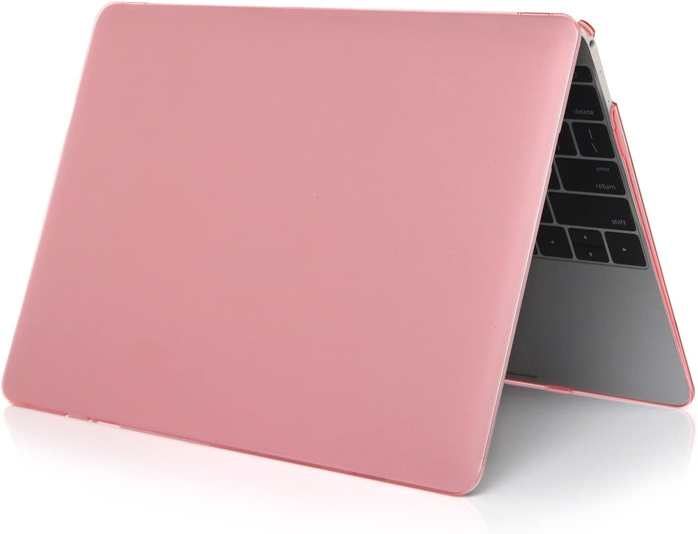 Transparent Laptop Case for MacBook Pro 16 inch A2141 (2019 Release),Snap on Slim Hard Shell Case Cover,Full Protective Case(Pink)