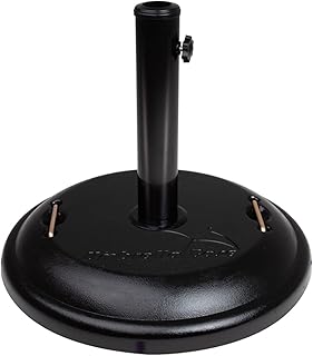 Base Para Guarda-Sol Ombrelone Redonda Concreto Preto 22Kg 003790 - Mor