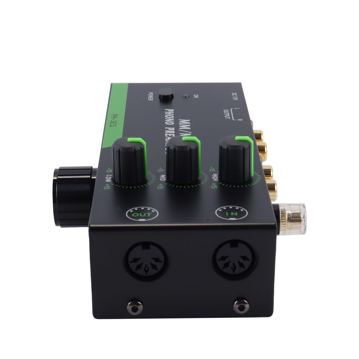 Riven MM MC Phono Vorverstärker 3 Band EQ Einstellbare Verstärkung 5 Pin XLR Eingang Ausgang Plattenspieler Verstärker