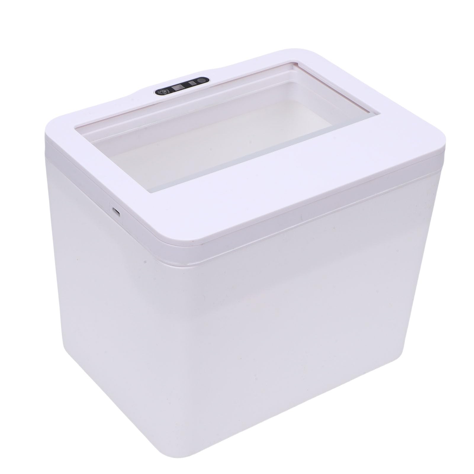 Bote de Basura de Escritorio Eléctrico con Sensor Inteligente 8L, Contenedor de Basura Automático sin Contacto para el Hogar, Oficina, Baño, Automóvil, Caja de Almacenamiento Compacta a