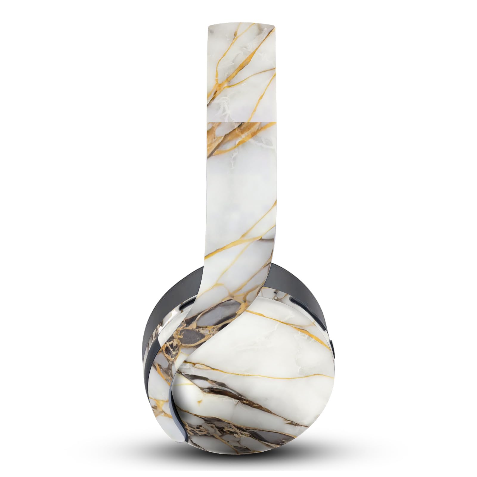Head Case Designs White, Gold, and Grey Marble Vinyl Sticker Skin Decal Cover Compatible with Sony PlayStation PS Pulse 3D Headset