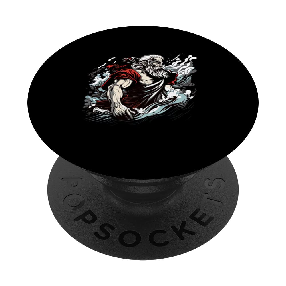 Modern Moses Prophet Parting The Sea - Christianity Judaism PopSockets Swappable PopGrip