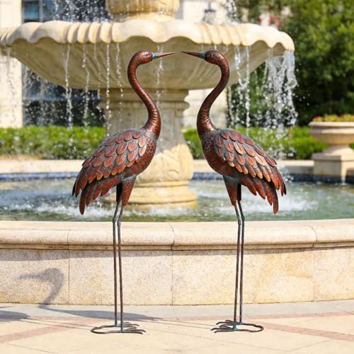 chisheen Garden Crane Statues (Set of 2)