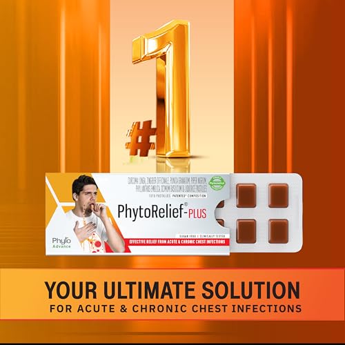 Image of PhytoRelief Plus is Natural & Sugar-Free | Quick Relief From Throat infection| prolonged Cold & Cough | Clinically Tested (3 Strips)