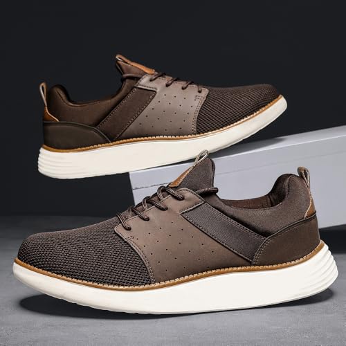 Mens Shoes Men's Fashion Dress Mesh Sneakers Men Walking Business Oxfords Lace-Up Shoes for Men Footwear4