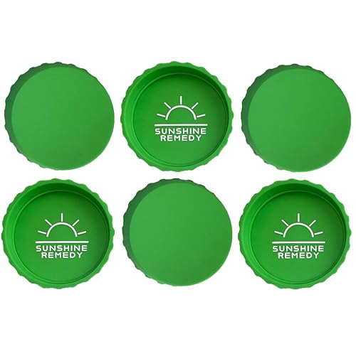 Reusable Silicone Soda Can Lids (6-pack)