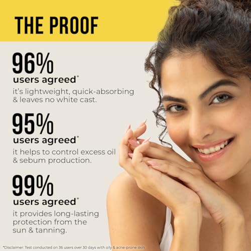 Image of Dr. Sheth's Centella & Niacinamide Oil-Free Matte Sunscreen SPF 50+ PA++++ | In-Vivo Tested | Controls Excess Oil & Sebum | Soothes Acne Prone Skin | Lightweight & Non Greasy | For UVA /UVB, Blue Light & IR Protection | No white cast | For Oily Skin | For Men & Women | 50 g
