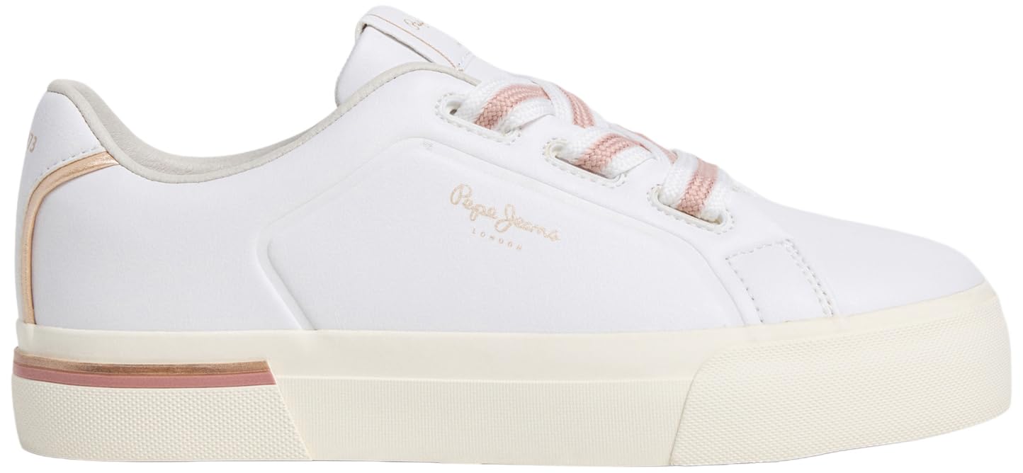 Pepe Jeans Women's Carla Basic W Sneak, White (White), 40