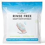 HYGIENJOY-21% Larger,No Rinse Bathing Wipes for Adults-Rinse Free Bath Sponges,Soap Infused,Dry Shower Wipes for Elderly,For Camping,Hiking,GYM,Post Surgery Must Haves, (25 Counts)
