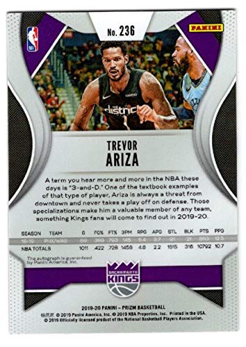 Amazon.com: 2019-20 PANINI PRIZM SIGNATURES #236 TREVOR ARIZA AUTO