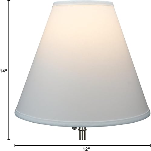 Miniatura 6 de FenchelShades.com 6 pulgadas de diámetro superior x 14 pulgadas de diámetro inferior x 12 pulgadas de altura inclinada de tela de barril de lámpara