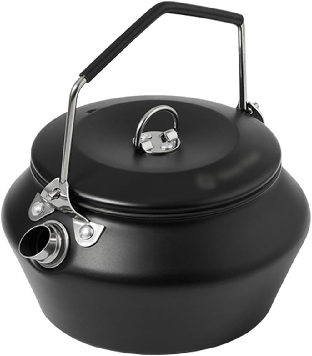 Outdoor Kettle 0.9L Camping Coffee Pot, Outdoor Kettle, Portable Tea for Stove Top, Hiking, Picnic and Traveling