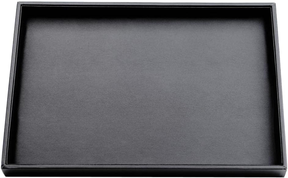 Large Faux Leather Jewelry Tray Organizer Showcase Display - Stackable Jewelry Storage for Earrings, Necklaces, and Brooches - Perfect for Home or Store Use