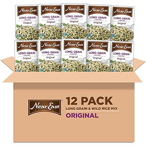 Near East Rice Pilaf Mix, Original & Wild Rice, 6oz Boxes (12 Pack) Cover