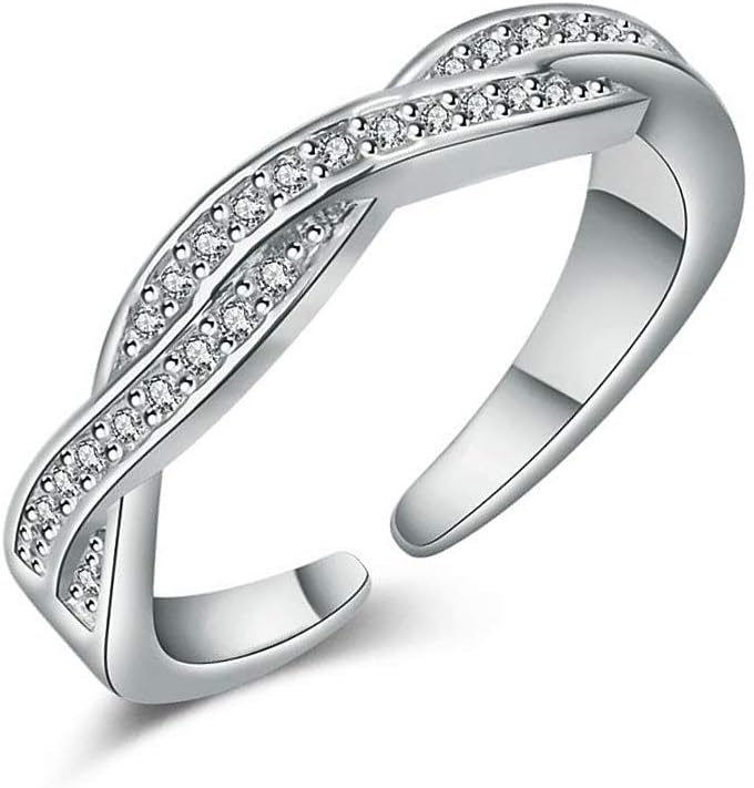 Target World Silver Filled Ring, Swarovski Crystal, Silver, Diamond, Jewelry, Women's, Fashion, SILVER925, One Size Fits All